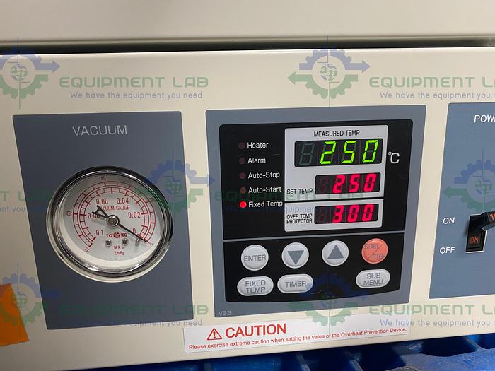 Used Yamato ADP-21 PID-Controlled Vacuum Drying Oven 250°C 120 V