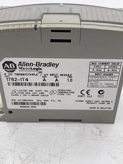 Used Allen-Bradley 1762-IT4 Ser A Rev A
