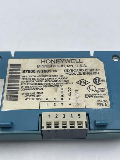 Used Honeywell S7800 A 1001
