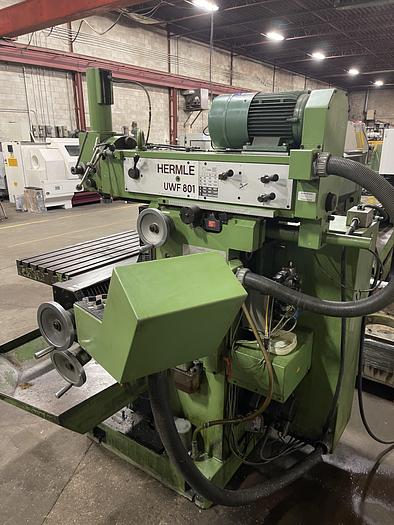 Used 15"X 31-1/2", HERMLE, VERTICAL MILLING MACHINE