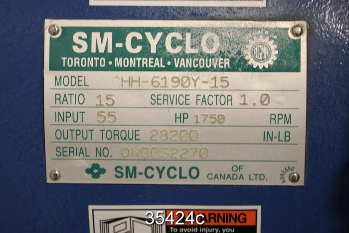 Unused Sumitomo CHH-6190Y-15 Gear Drive, Ratio 15/1 #35424