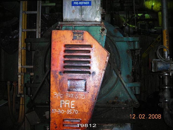 Used Sprout Waldron 36-1B Refiner, 800 Hp, 1760 Rpm, 2300 Volt, 60-Cycle Motor #19812