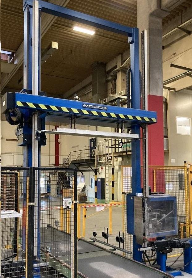 Gebraucht MOSCA KZD-311 – Vollautomatische Paletten-Umreifungsmaschine