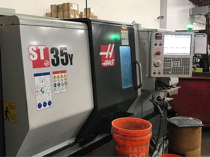 Used 2019 HAAS ST-35Y CNC Turning Center With Live Tooling