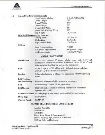 Used 1989 ANDRITZ CPF 2.0M SMXP3 #21032