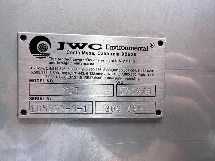 Used Screen, Rotary, 3' x 4', S/St, JWC, Drumscreen Monster, 300 GPM #S744553