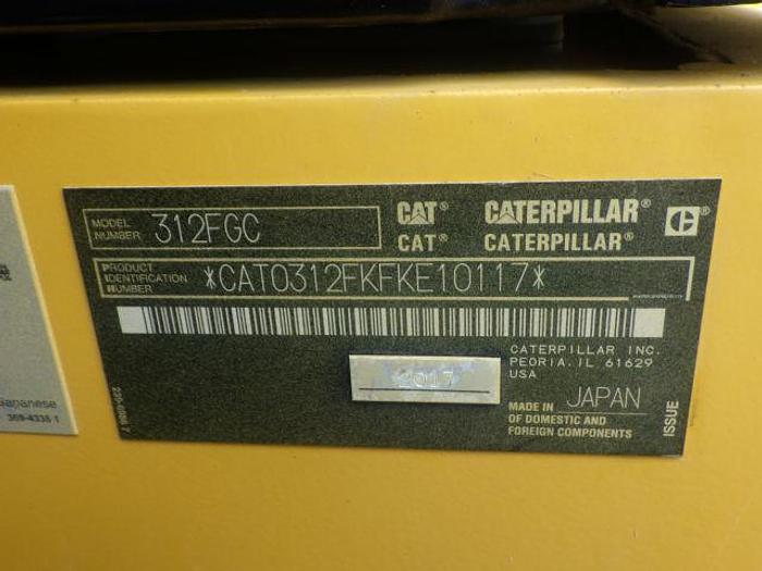 Used 2017 CAT 312FGC