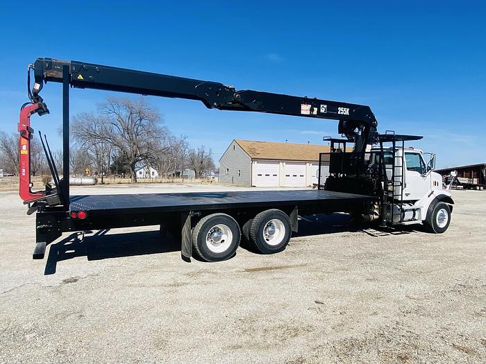 Used 2006 Sterling Flatbed Hiab Crane Truck