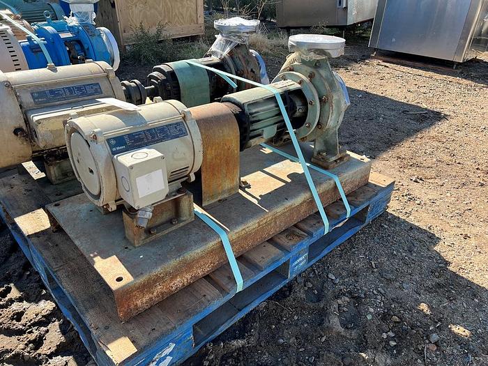 Used Pump, Centrif., 7.5 HP, 3" In / 2.5" Out, TACO, FM Series#C744905