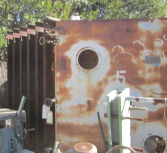 Used Dryer, Tray, Vacuum, 105 SF, 7 Trays, C/st, Hull #C737424