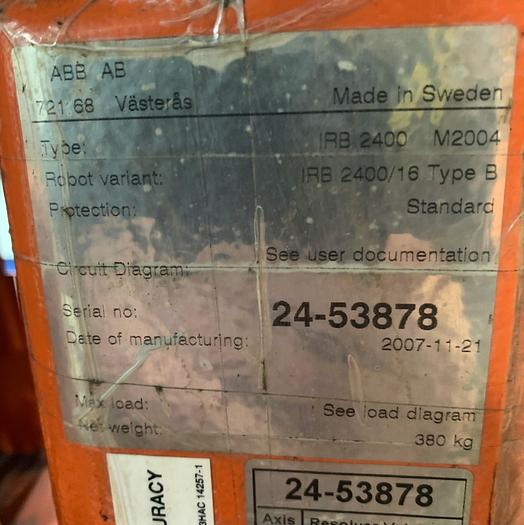 Used ABB IRB 2400 ROBOTIC ARC WELDING CELL WITH DUAL ABB IRBP 2000L DUAL TRUNNIONS