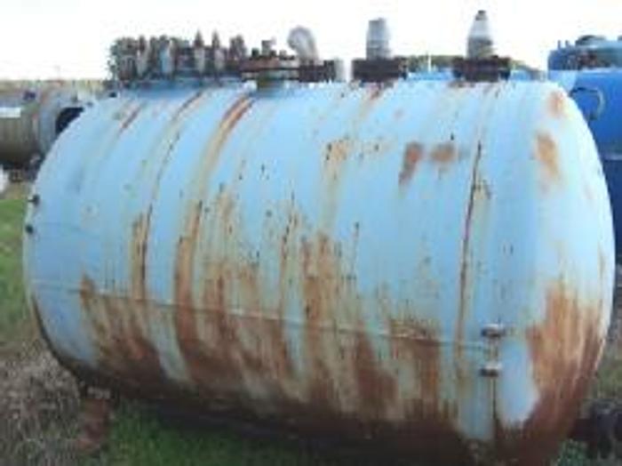 Used Pfaudler approximately 750 gallon horizontal glass lined tank