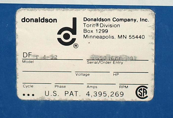 Used DONALDSON TORIT DUST COLLECTOR - DFT4-32 (#9686)