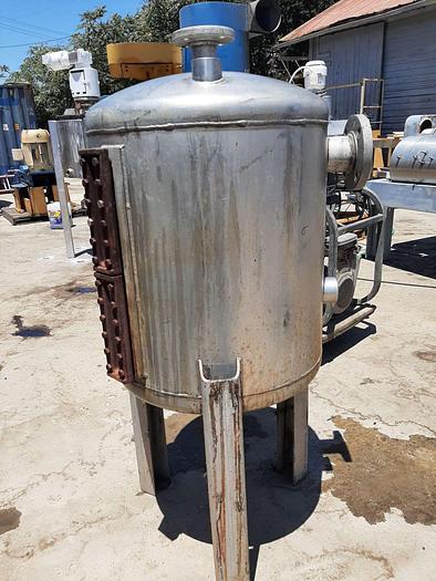 Used Tank, 50 Gallon, 316 S/st, 60 PSI, CE Howard #S744707