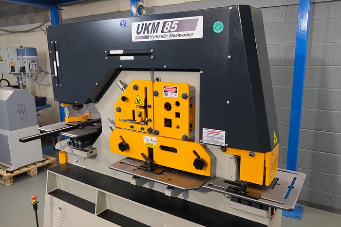 UZMA UKM 85 ton twin cylinder 5 station steelworker 