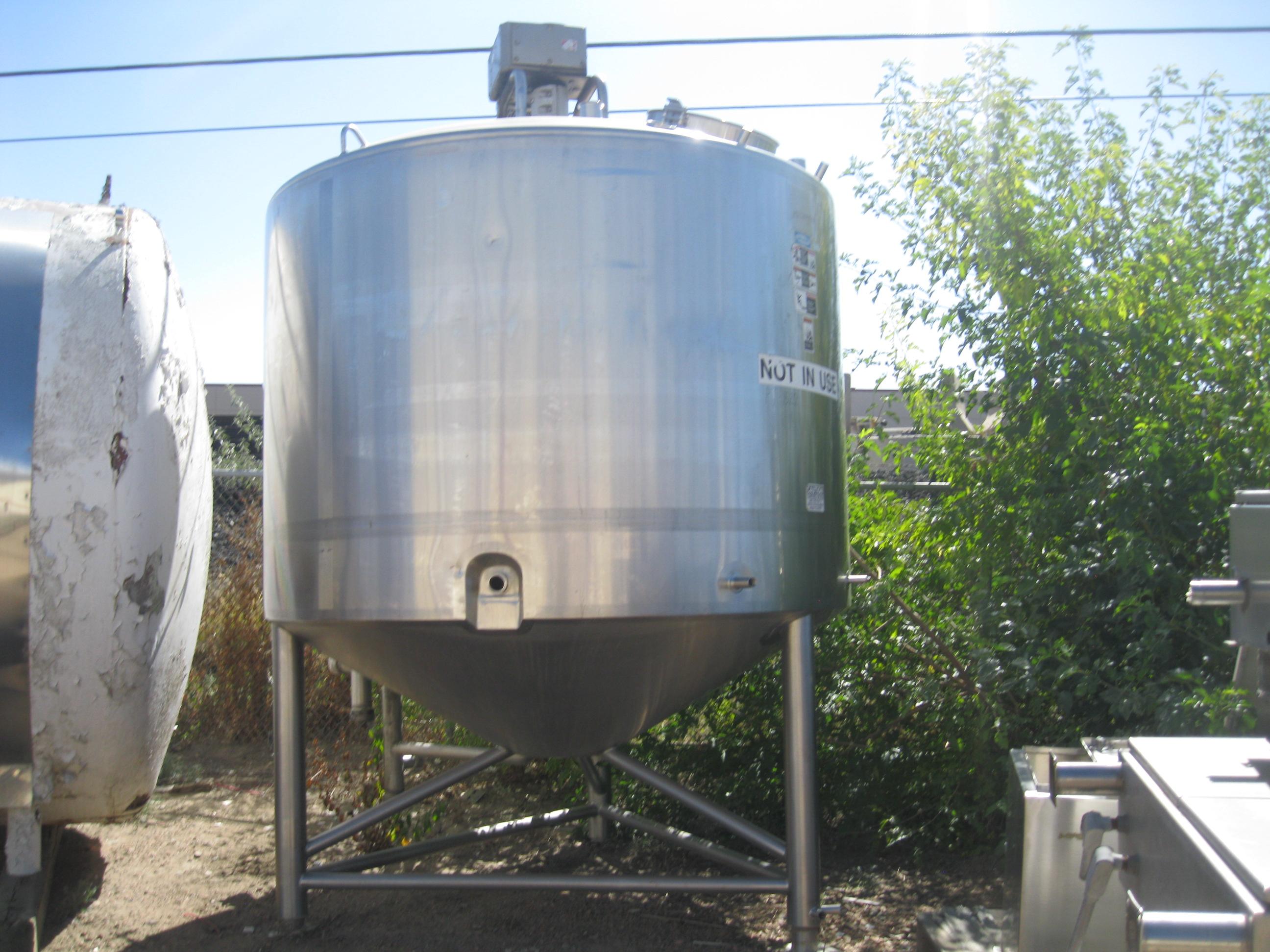 Used 1500 GALLON PROCESSOR, 316 SS