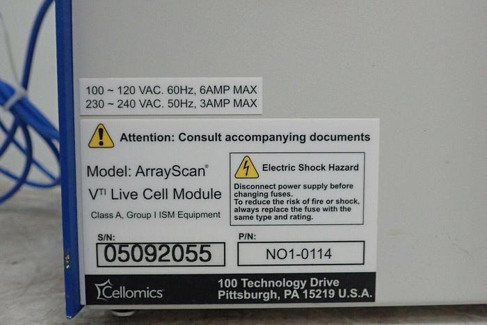 Used Cellomics Model Array Scan VTI Live Cell Module