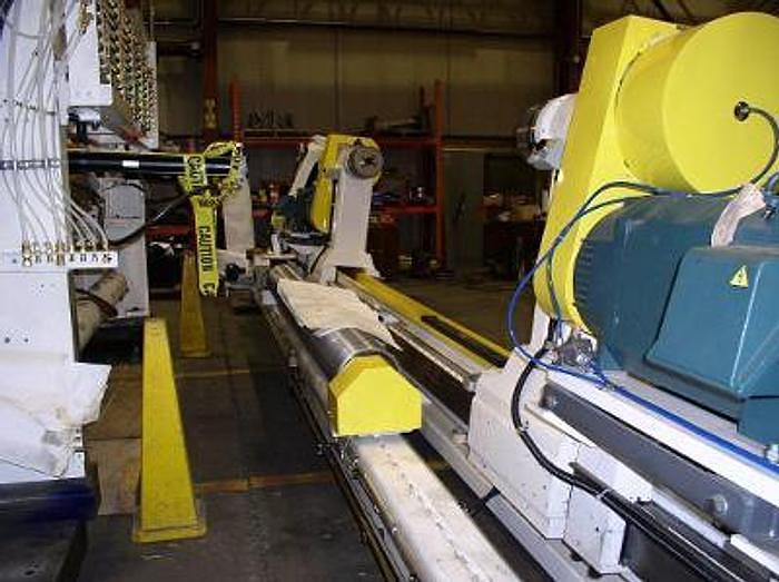 Used 125" (3.1M) WIDE  x 72"  (1.8M ) DIAMETER CAMERON SMP SHAFTLESS FLOOR PICK UP UNWIND STAND