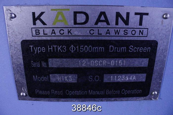 Used Kadant HTK-3A Kadant Trommel Screen #38846
