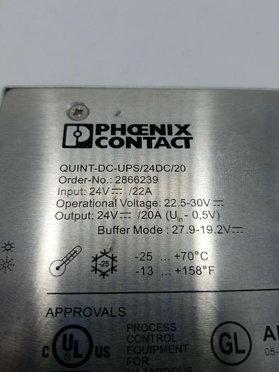 Used PHOENIX CONTACT QUINT-DC-UPS/24DC/20