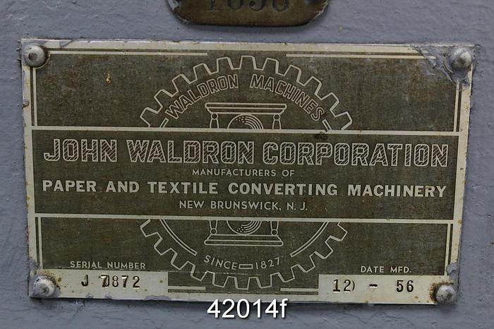 Used John Waldron Co. Protolab Calender #42014