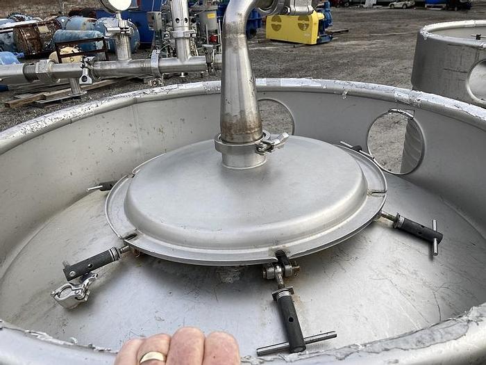 Used Sharpsville Container approximately 200 gallon/800 liter stainless steel portable tank