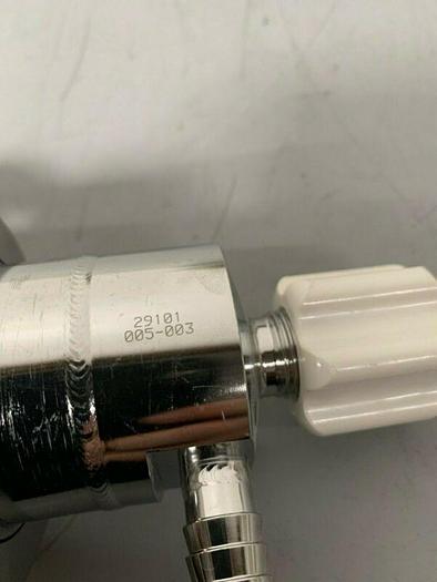 Used Stainless Steel Sample Valve w/ 1/2" to 3" Threaded Fitting