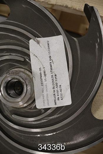 Used Goulds 3196 MTX Pump Impeller, 4x6c13 #34336