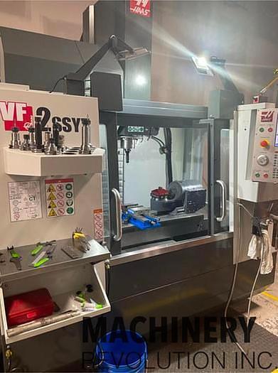 Used 2019 HAAS VF-2SSYT 5-Axis CNC Vertical Machining Center with TRT-160 Trunnion Table