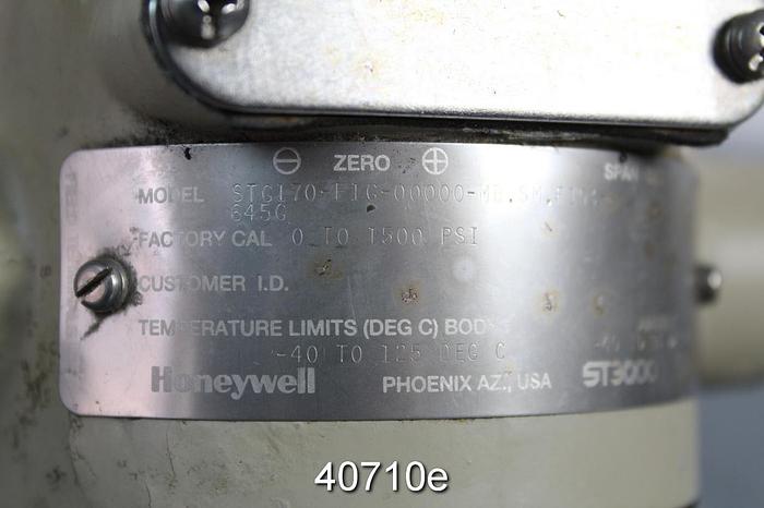 Used Honeywell Series 900 Pressure Transmitter, Model STG170-F1G-0000-MB.SM.F1D3-645G #40710