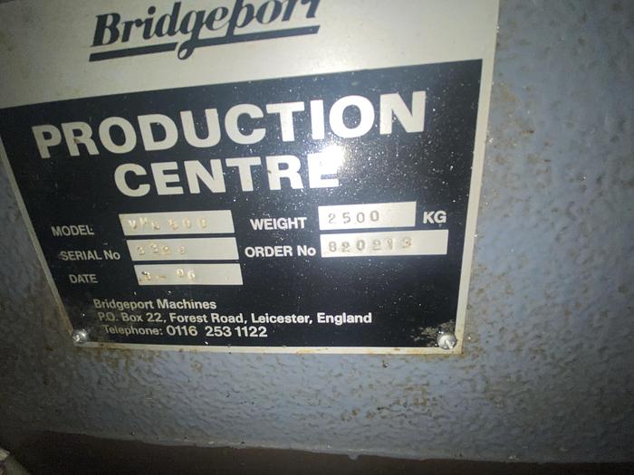 Used 1996 Bridgeport VMC 500/16 Vertical Machining Center