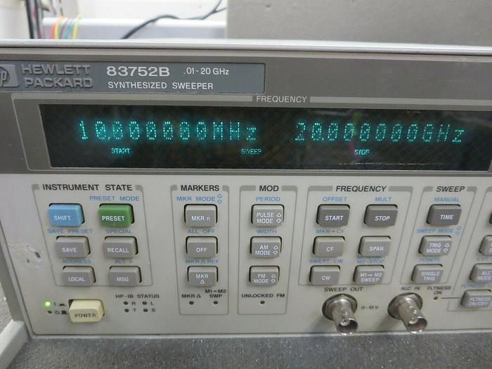 Used H-P, 83752B, Synthesized Sweeper(#3), Powers On, Out Of Tolerance, Parts/Repair