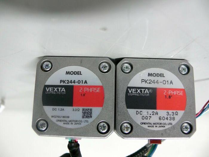 Used Lot of 2 - Oriental Motor Co Vexta PK244-01A 2-Phase Stepping Motor 1.2A  3.3OHM