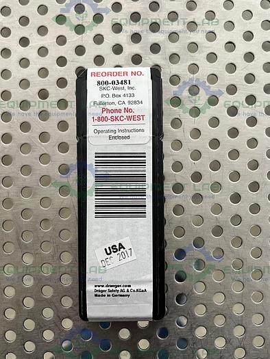 Draeger 8103481, DT Hydrochloric Acid 0.2/a  0.2-20 ppm Test Tubes