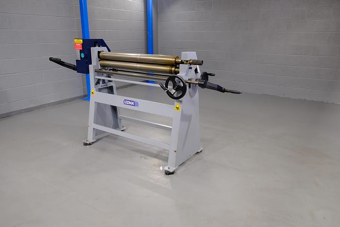 UZMA RS model Hand operated geared Bending rollers 90mm diameter