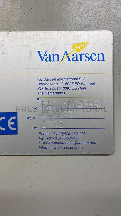 Used Batchmixer Van Aarsen 4000L