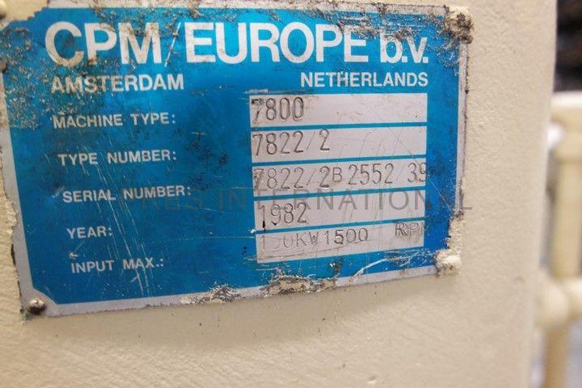 Used Pellet press CPM 7800