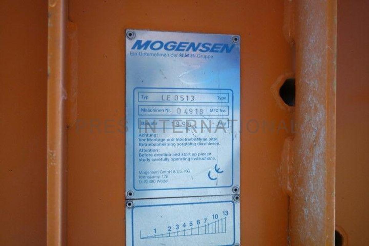 Used Sieve Mogensen LE0513