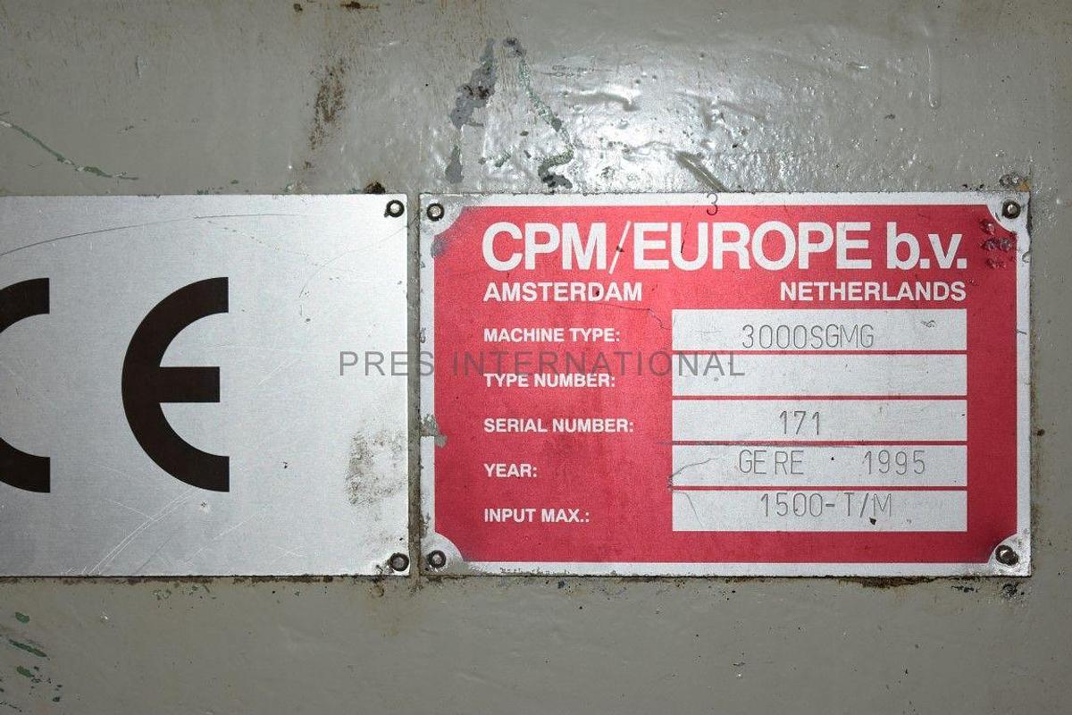 Used Pellet press CPM 3000 SGMG Lineator