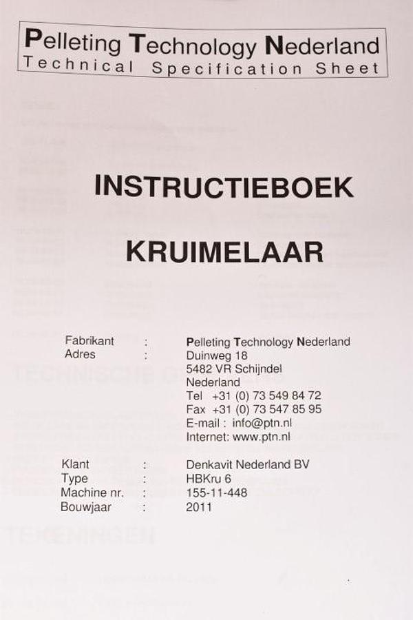 Used Crumbler PTN HB KRU-6
