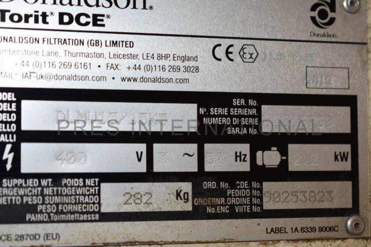 Used Filterunit DCE Donaldson DLMV15