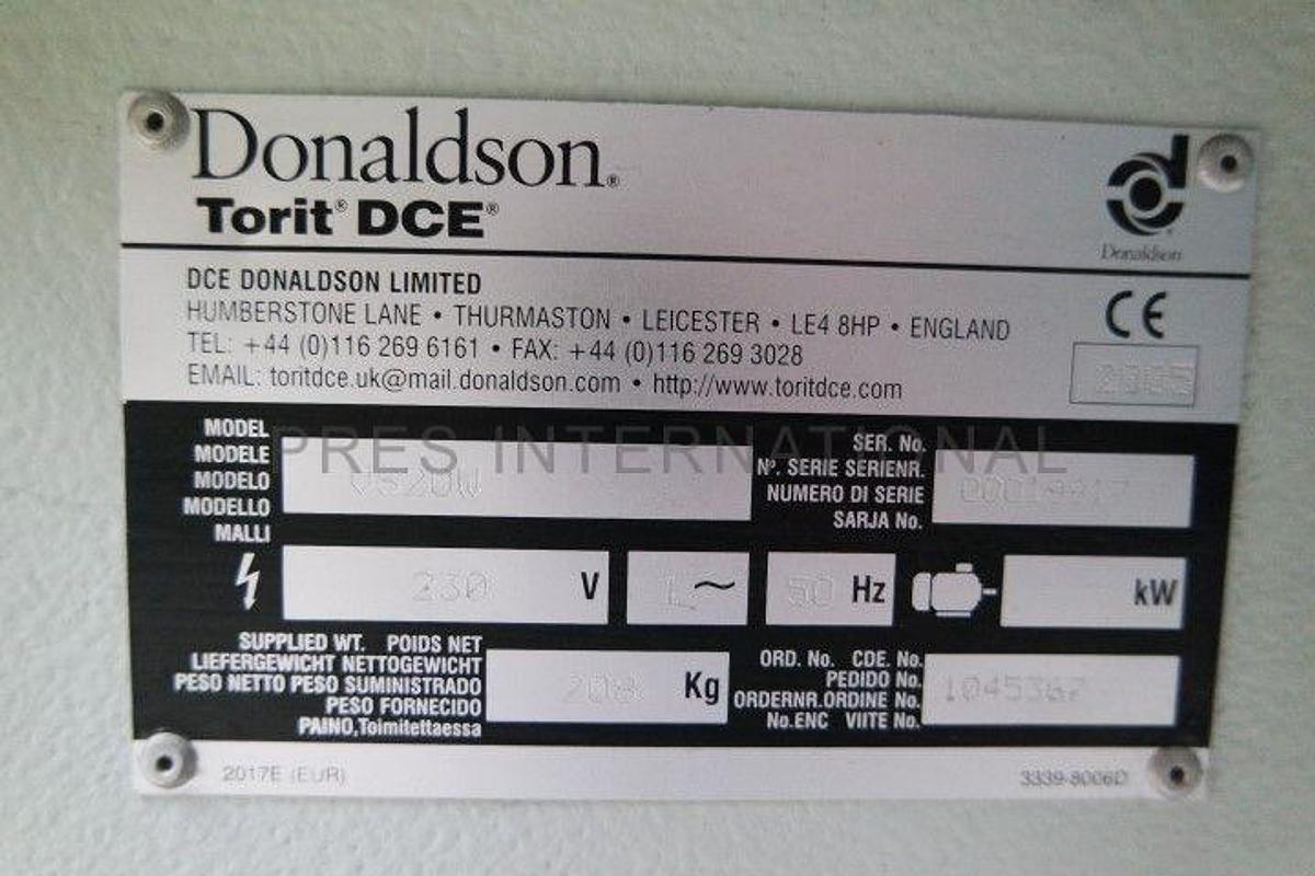 Used Filterunit Donaldson VS20W