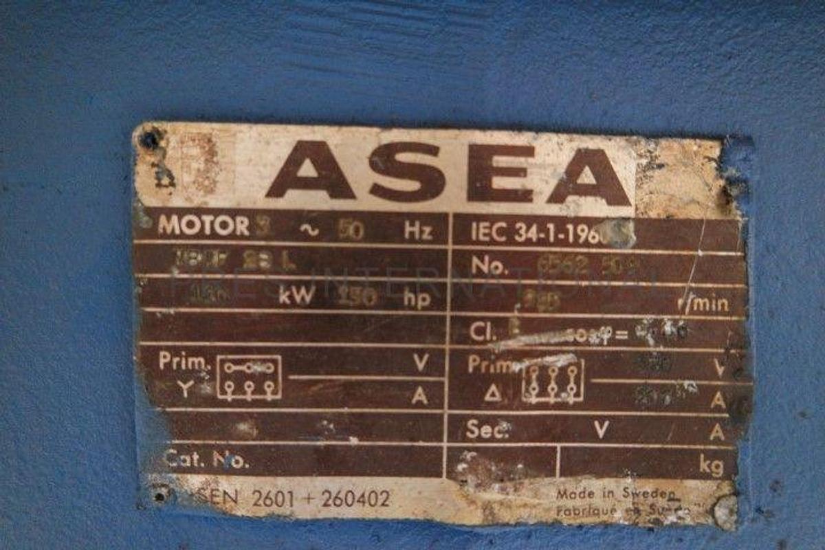 Used Electromotor 110 kW - 985 RPM Asea