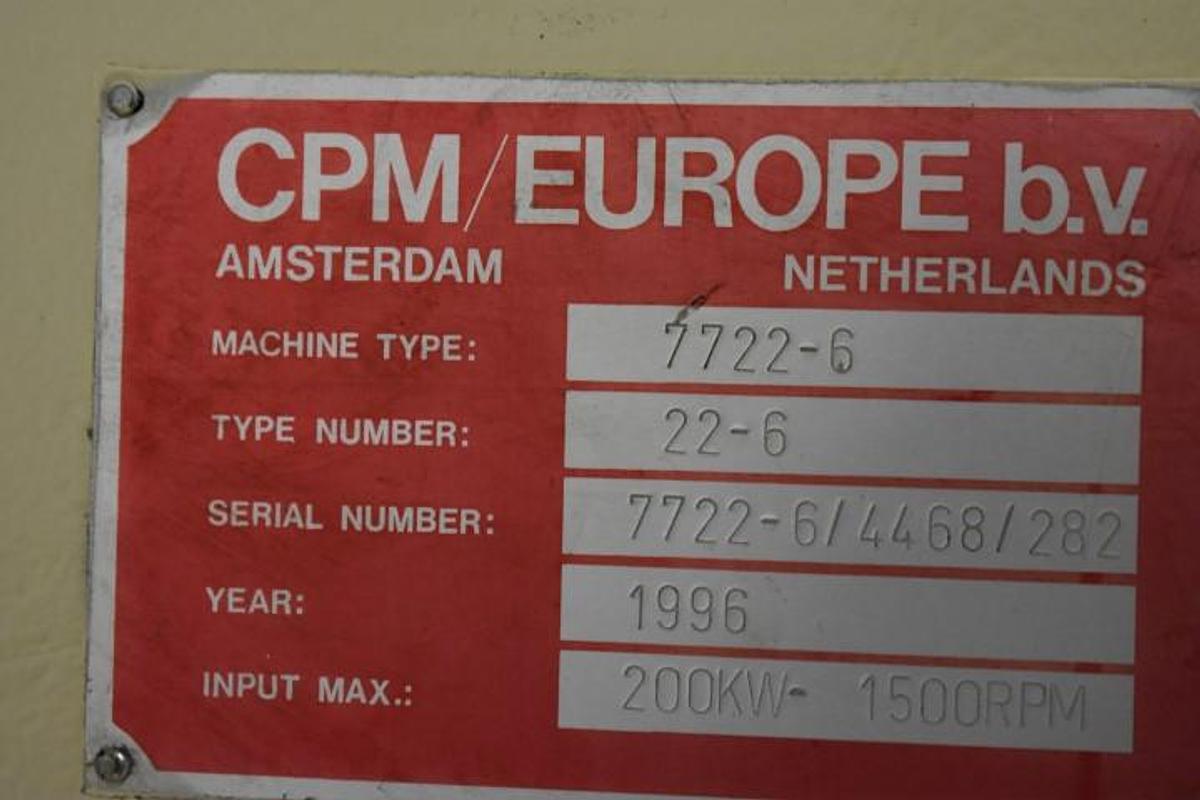 Used Pellet press CPM 7722-6