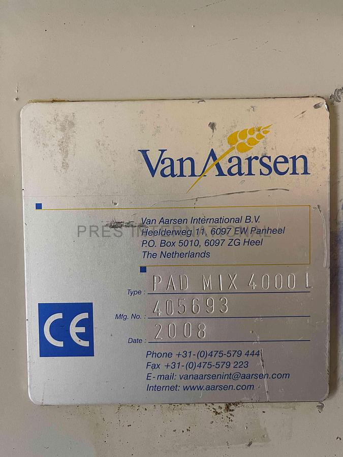 Used Batchmixer Van Aarsen 4000L