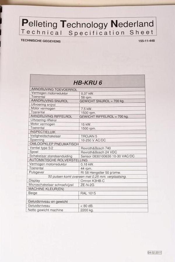 Used Crumbler PTN HB KRU-6