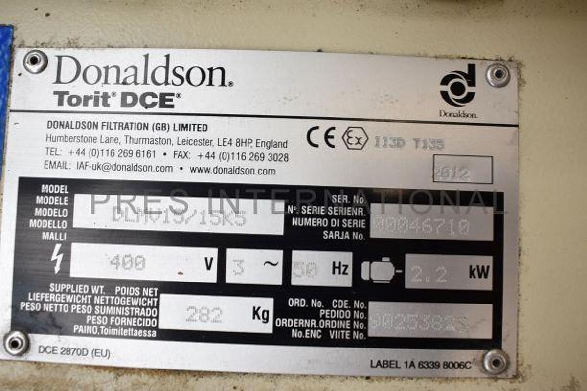 Used Filterunit DCE Donaldson DLMV15