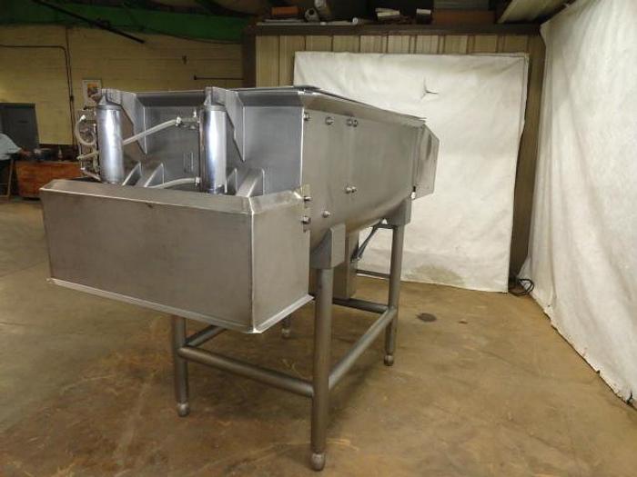 Used Mepaco Dual Shaft Ribbon Blender; 1500Lbs, Refurbished