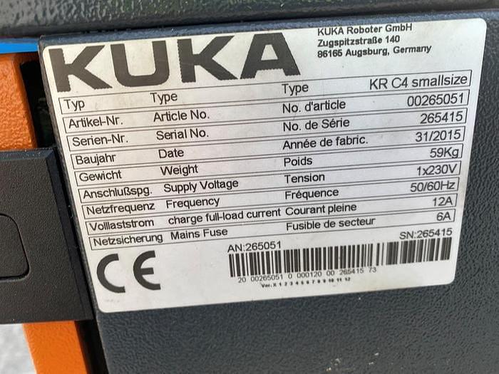 Used 2015 Kuka KR C4 + KR 6 R700 Sixx Robot