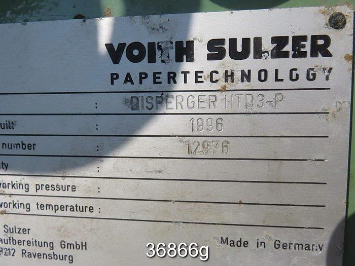 Used Voith HTD3-P Disperger System, 45" Diameter Rotor, 44" Stator #36866